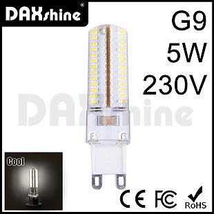 DAXSHINE 104LED G9 5W AC230V Cool White 6000-6500K 280-320lm     